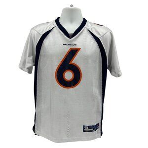 Reebok Denver Broncos Boys XL Jersey Jay Cutler On Field NFL Mesh White Football